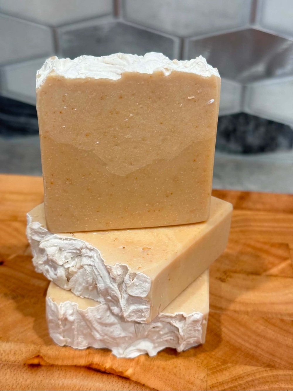 Vanilla, Oats & Aloe Homemade Organic Soap— Gentle Daily Bar Soap